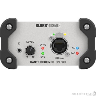 KLARK TEKNIK DN 30R 2 Channel Dante Audio Receiver for High-Performance Networking