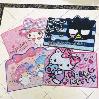 พรมดักฝุ่น พรมดักทราย ลาย Sanrio Hello Kitty My Melody Little Twins Star ⭐️  พรมเช็ดเท้า ซานริโอ แบบตาข่าย