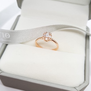 💎Amantio Diamond💎💍แหวนเพชร Baguette Ring 💍✨18K Rose Gold เพชรแท้ทองแท้