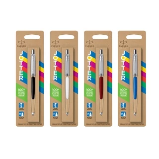 Parker ปากกาลูกลื่น ขนาด 0.7mm หมึกน้ำเงิน Jotter Originals Chrome Color Trim Ballpoint Pen
