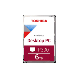 Toshiba PC HDD (6TB) 3.5" SATA 3.5 รุ่น (P300) HDWD260 :5400RPM C/B 128MB Desktop Internal Harddisk เก็บข้อมูลทั่วไป