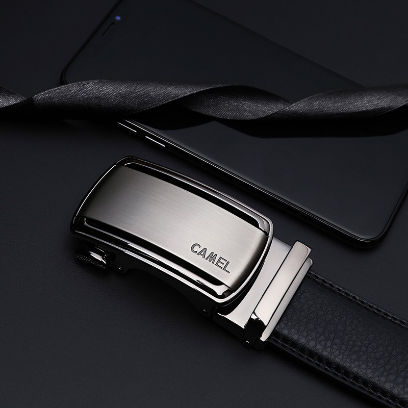Camel เข็มขัด ชนิดหนังวัวแท้ คุณภาพสูง สำหรับผู้ชาย - รูปที่ 3