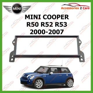 หน้ากากเครื่องเล่น MINI COOPER R50 R52 R53 (1 DIN)  ปี2002-2007  รหัส NV-BM-011