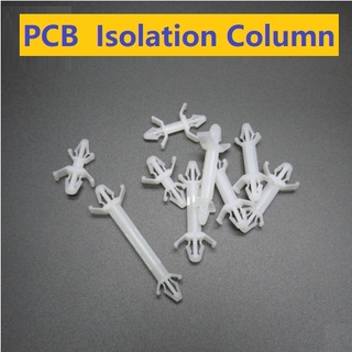 100Pcs PCB Spacer Isolation Column XLB Series Nylon Spacer Circuit Board Bracket Support Column Aircraft Type Clamp แคลมป์ยึดบอร์ดวงจร ไนล่อน PCB XLB Series