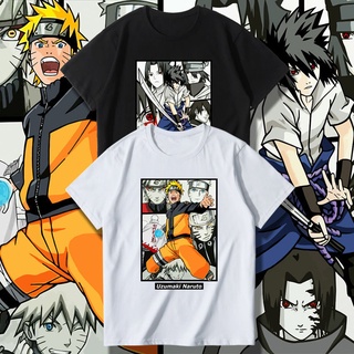 เสื้อยืดผ้าฝ้ายพรีเมี่ยม Summer new style 100% cotton short-sleeved t-shirt male teenager student Naruto Naruto Kakashi