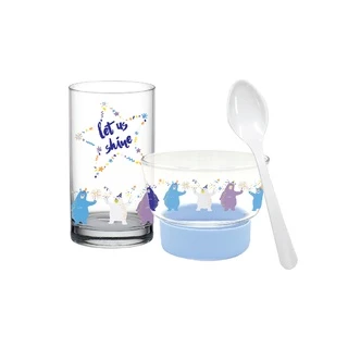 OCEAN แก้ว + ชาม Live Young Breakfast Set (Pack of 2)