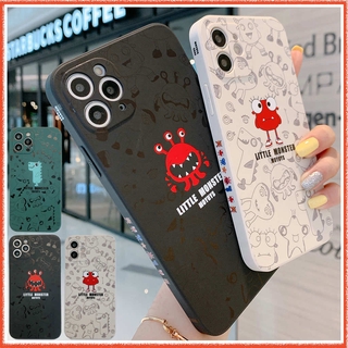 เคสไอโฟนลายการ์ตูนสีเขียว 🔥 ลายแถบข้างขอบเหลี่ยม เคสสัตว์ประหลาดเคสแบบนิ่ม TPU สำหรับ เคสไอโฟน7พลัส iPhone 12 Pro Max Apple iPhone11 11pm Xเคสi11 6 6s พลัส 11 7 8 Plus เคสไอโฟน11 Xr XS 13 13pm SE 2020 เคสไอโฟน12 Case