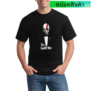 เสื้อยืดลําลอง พิมพ์ลาย The God Of War Godfather Kratos สําหรับผู้ชาย