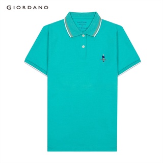 GIORDANO เสื้อโปโลผู้หญิง ปักclassicMan - Womens Classic Man polo 05319260