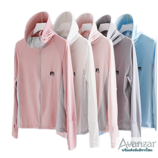 💥Ananzar🌊เสื้อแขนยาว ป้องกันแสงแดด กันยูวี เนื้อผ้านิ่มใส่สบาย💥พร้อมส่งจากไทย💥  พร้อมหมวกเข้าเซต รหัส 323