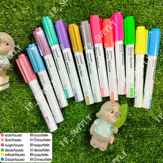 Deco Marker 460 ปากกามาร์คเกอร์ ปากกาเขียนแก้ว กระจก โลหะ ไม้ ยาง หิน เหล็ก #set1 METALLIC- NEON COLOURS (จำนวน 1 ด้าม)