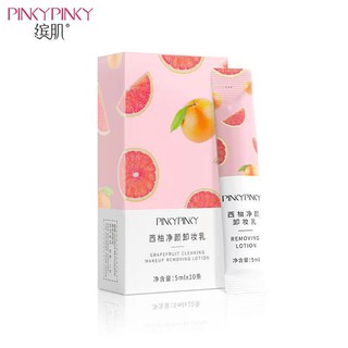 Pinky Pinky คลีนซิ่งเกรปฟุต คลีนซิ่งส้ม [1 กล่อง/10 ซอง] Makeup Remove Lotion