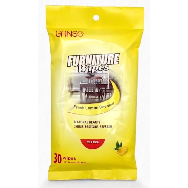 ผ้าเช็ดทําความสะอาดเฟอร์นิเจอร์ Stick-FREE Shine Tissue 30 ชิ้น