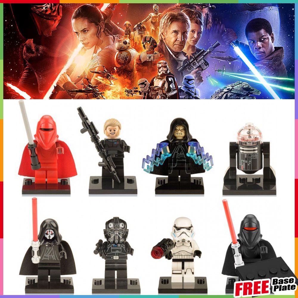 ของเล่นฟิกเกอร์ Star Wars Darth Nihilus Dark Jedi Palpatine Red Guard Sith R2D2 Stormtrooper ขนาดเล็ก XH0105
