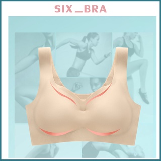 Six_Bra สปอร์ตบรา บรามีฟองน้ำ งานสวยเนี๊ยบ บราไร้โครง เสื้อในไร้โครงสวมใส่สบาย บราออกกำลังกาย ครอปบรา  GLAAB159