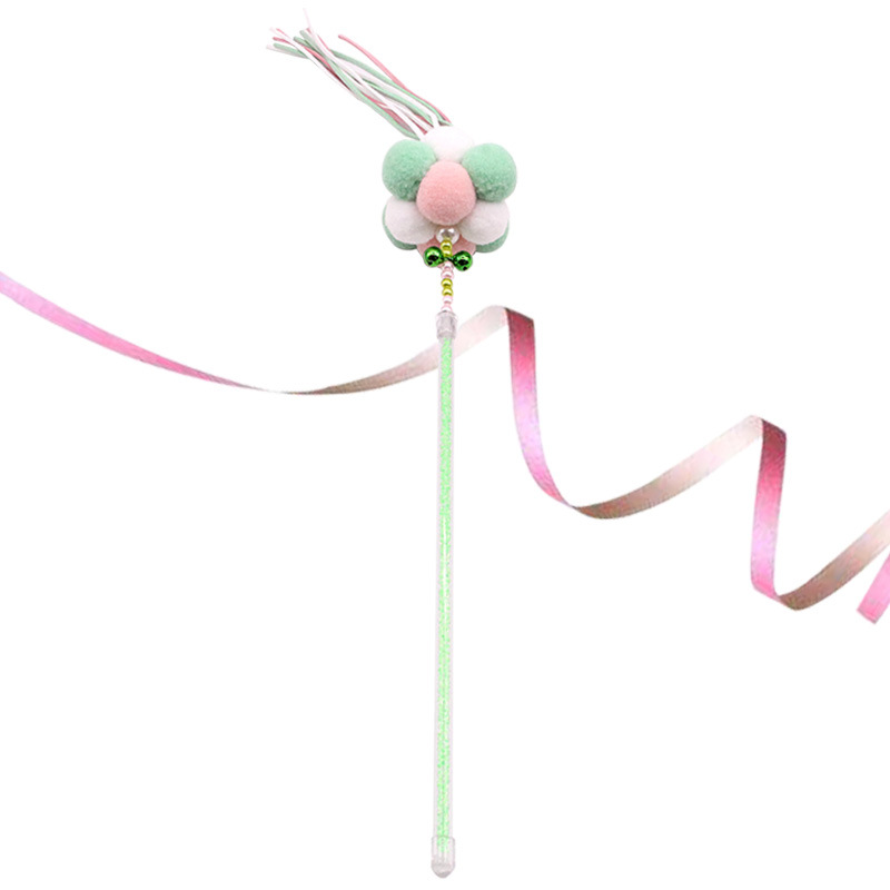 Doge&Orange พร้อมส่ง ไม้ตกแมว ของเล่นแมว ไม้แกล้งน้องแมว ของใช้สัตว์เลี้ยง ของใช้สำหรับแมว ขนนก แมว กระดิ่ง MIP017 - รูปที่ 4