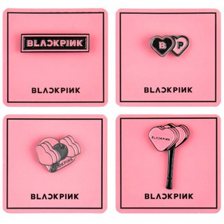 เข็มกลัดโลหะสีชมพู BLACKPINK