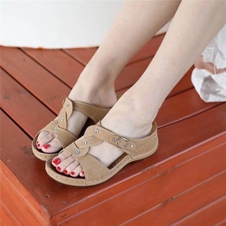 New Fashion Sandals Women Non-slip Cross Braiding Thick Sole New Slippers