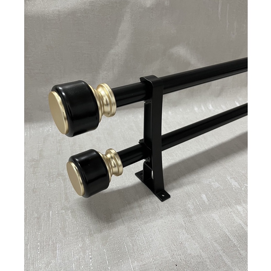 ราวผ้าม่านอุปกรณ์ราวผ้าม่านครบชุด ราวขนาด 28 mm.(ราวคู่)