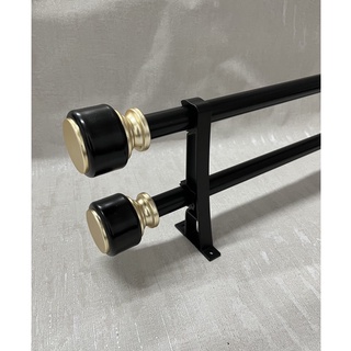 ราวผ้าม่าน ราวม่าน อุปกรณ์ราวผ้าม่านครบชุด ราวขนาด 28 mm.(ราวคู่)