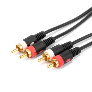 【1.5M/3M/5M/10M】2 rca to 2 rca male av สายเคเบิ้ลเสียงวิดีโอ