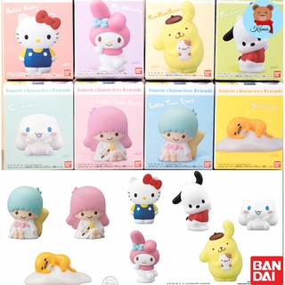 ✅ Sanrio Characters Friends mini figure 8 set Gashapon🇯🇵โมเดล กาชาปอง น่ารักๆ นำเข้าญี่ปุ่น