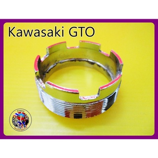 เกลียวท่อกลาง  -  Kawasaki GTO Exhuast Connecting Nut Chrome