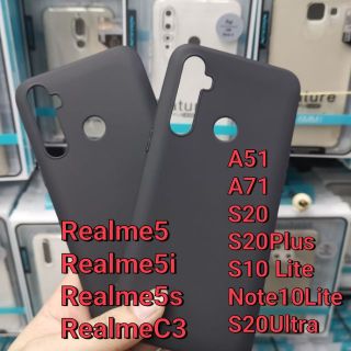 S10Lite​ เคสดำทึบ For Realme 5/Realme 5i/Realme C3/Galaxy Note10Lite/S10Lite/A51​/A71/S20/S20Plus​/S20​Ultra​