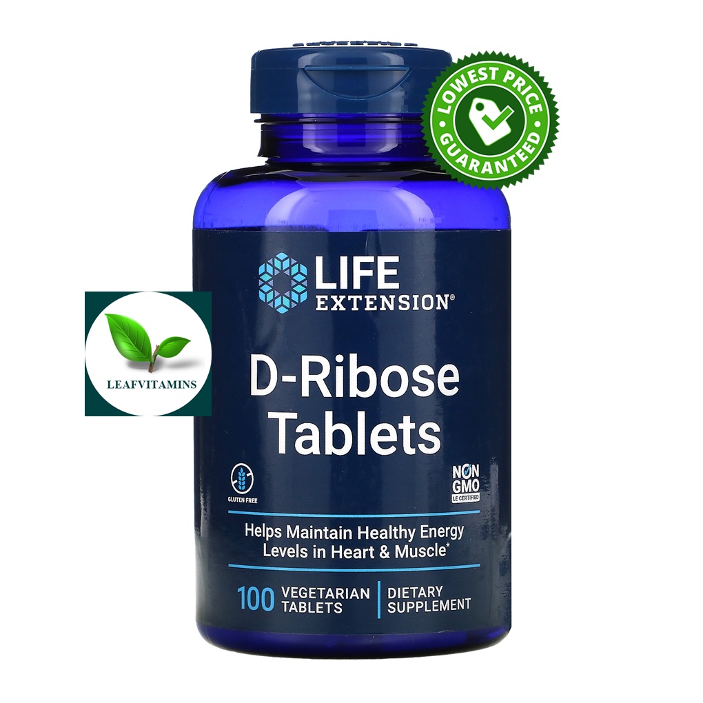 Life Extension D-Ribose Tablets /100 Vegetarian Tablets