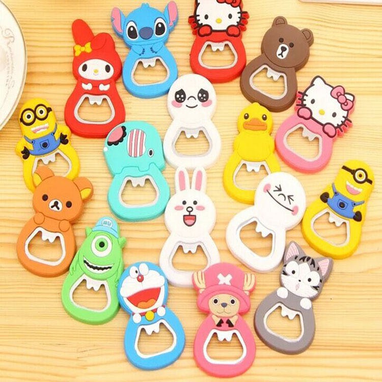 iandmysis มาใหม่แล้วจ้า !! ที่เปิดฝาขวด ที่เปิดฝาเครื่องดื่ม ซิลิโคน ลายการ์ตูนน่ารัก