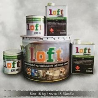 Loft ปูนฉาบขัดมันสำเร็จรูป ขนาด 15 กิโลกรัม