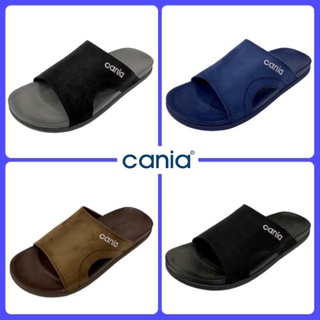 CANIA คาเนีย รองเท้าแตะลำลองชาย รุ่น CM12112 - สีดำ, น้ำตาลเข้ม, ดำเทา, น้ำตาลอ่อน, กรม Size 40-44