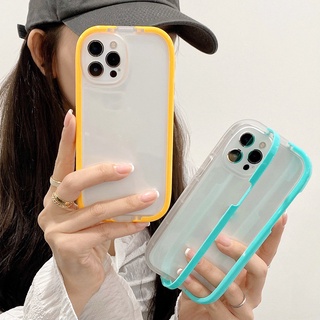 ใสวงเล็บเคสมือถือ For Iphone 11 13 Pro Max 12 Pro X Xs Max 8 Plus 7 Plus 12pro 13Pro 7plus 8plus 12promax TPUเคสโทรศัพท์