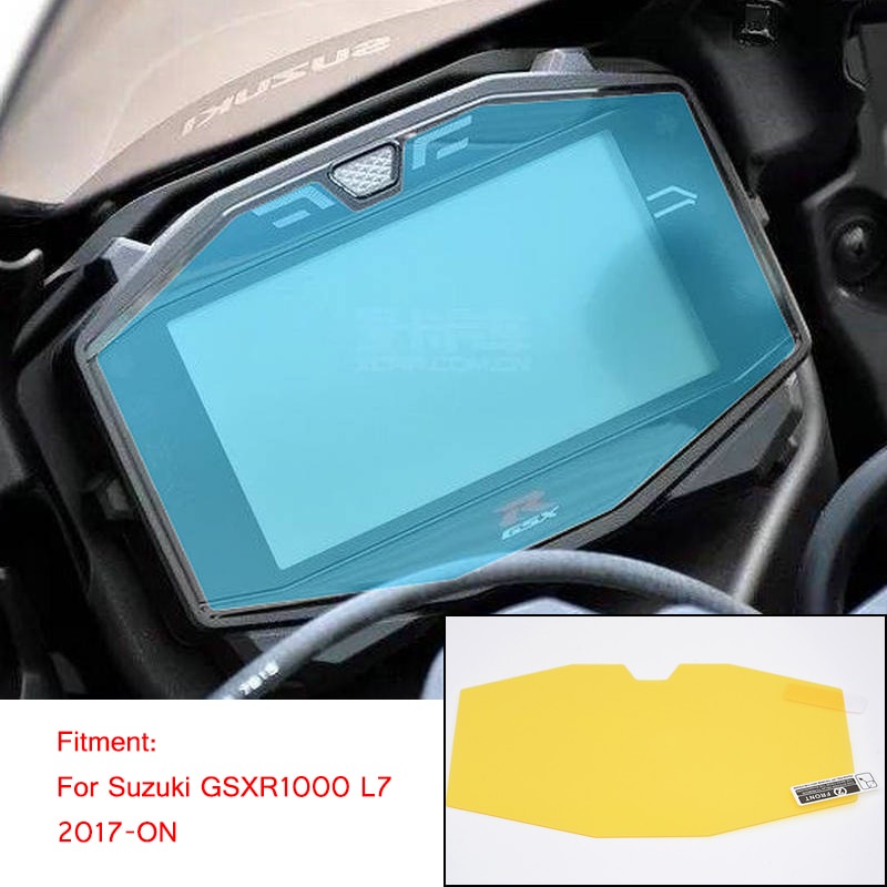 GSXR1000 L7 รถจักรยานยนต์ Blu-ray Cluster หน้าจอ Scratch ป้องกันฟิล์ม Speedometer ฝาครอบสําหรับ Suzu