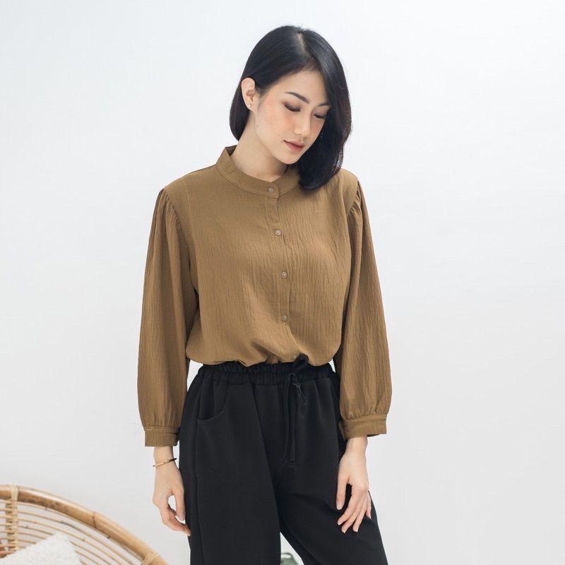 เสื้อเบลาส์ Aisa หน้าอกจัมโบ้ ระบายอากาศ ย่น 120