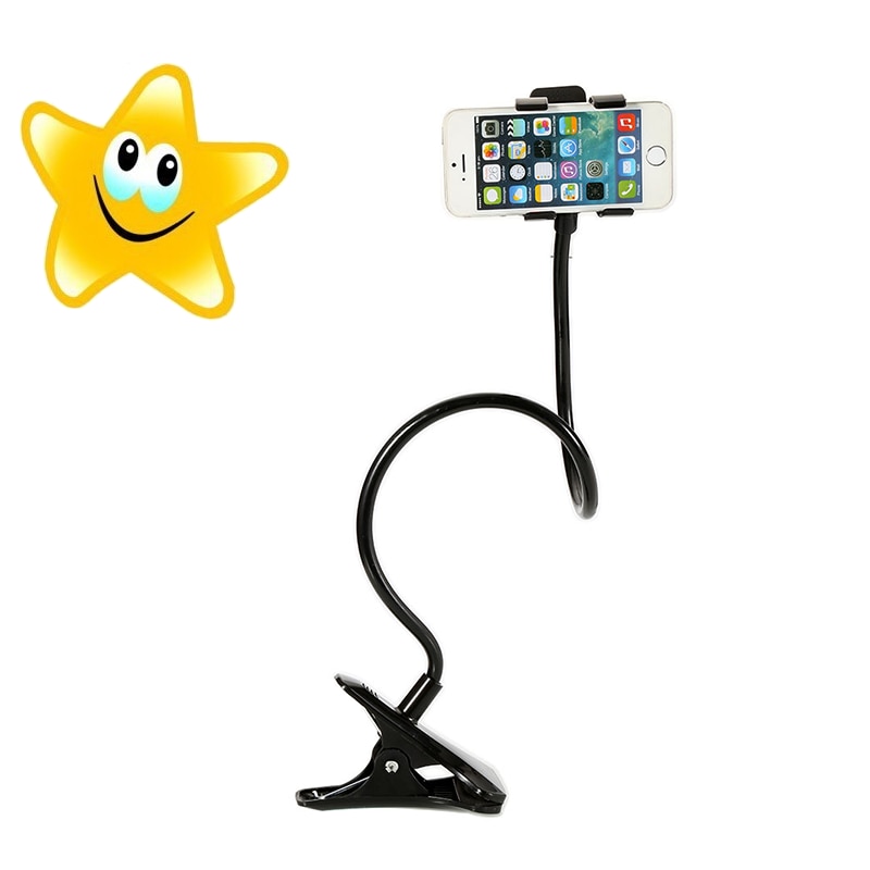 Flexible 360 Clip Mobile Cell Phone Holder Lazy Bed Phone Holder