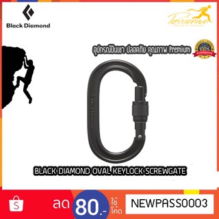 Black Diamond Oval Keylock Screwgate อุปกรณ์ปีนเขา อุปกรณ์ปีนหน้าผา อุปกรณ์ปีนหน้าผาจำลอง พวงกุญแจ