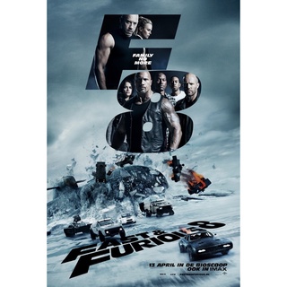 โปสเตอร์ เร็วแรงทะลุนรก 8 The Fast of the Furious ขนาด 11.5 X 16.5 นิ้ว (A3)