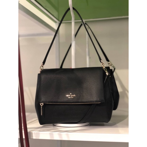 Kate Spade Kate Spade Leila Medium Flap Shoulder Bag Black K6029