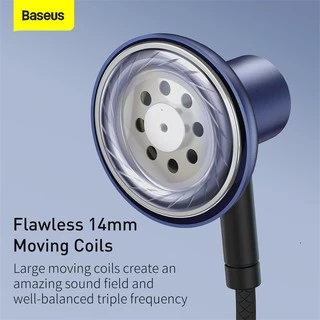 BASEUS Encok H19 หูฟังอินเอียร์มีสาย 3.5 มม. เสียงสเตอริโอเบสพร้อมไมโครโฟน