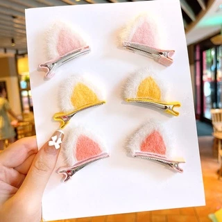 บ้านพลู🏠 กิ๊บติดผม กิ๊บ หูแมว น่ารัก สีสวย สดใส สำหรับเด็ก แพ็ก 2 ชิ้น