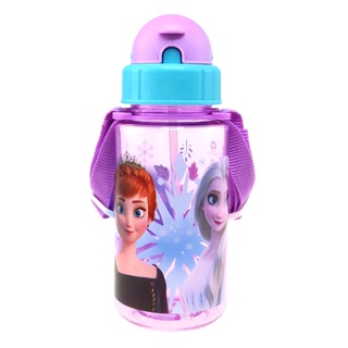 Disney Frozen II ขวดน้ํา ลายเกล็ดหิมะ พร้อมหลอด (350 มล.)