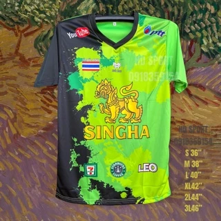 เสื้อกีฬา GA02ลายสิงห์คอวี