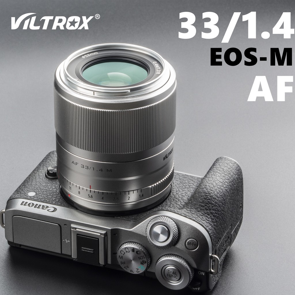 Viltrox AF 33mm f1.4 STM APS-C Prime เลนส์โฟกัสอัตโนมัติสำหรับ Canon EOS M-mount กล้องมิเรอร์เลส  M5 M6 M50 Mark II