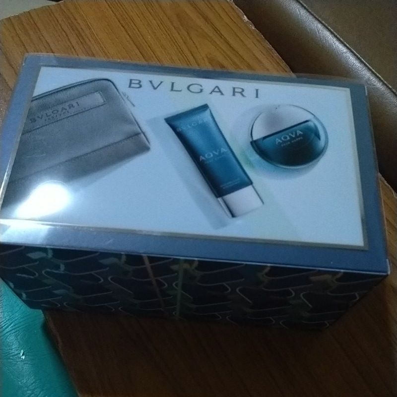 bvlgari aqva edt100ml+after shave Balm 100ml+กระเป๋า