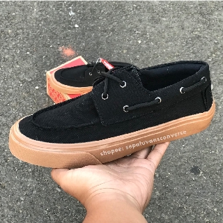 Zapato Black Gum Waffle DT Vans รองเท้าผ้าใบลําลอง สีดํา