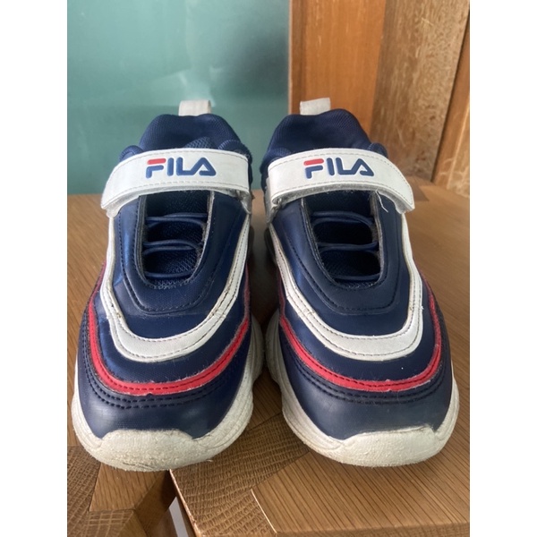 มือสอง ของแท้ รองเท้าผ้าใบ FILA เด็ก พร้อมกล่อง