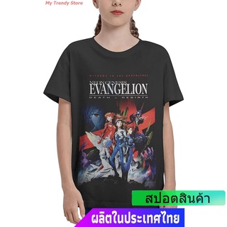 ROUND คอลูกเรือMy Trendy Store อีวานเกเลียนเสื้อยืดกีฬา Neon Genesis Evangelion Shirts Teenager Funny Tshirts Tops Evang