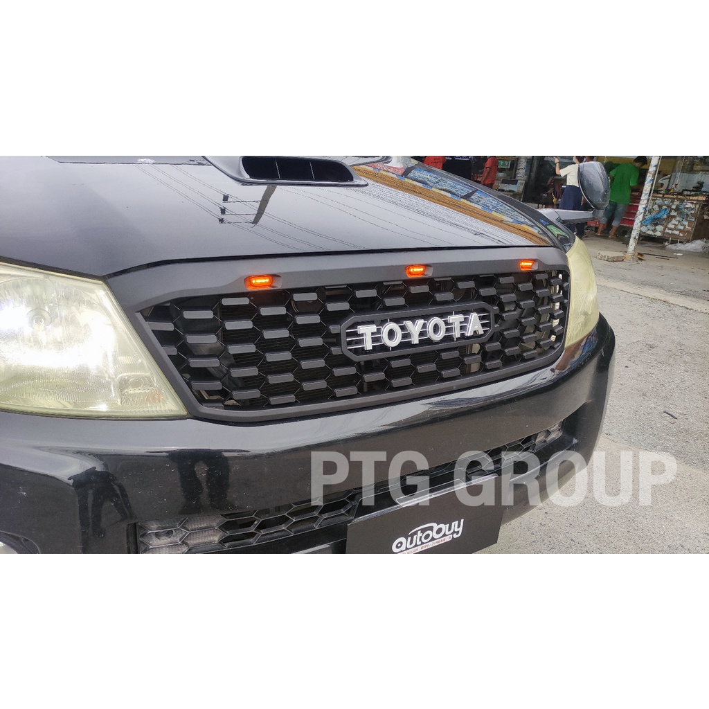 กระจังหน้า VIGO 2008 2009 2010 TAHOMA ดำด้าน มีไฟ *งานหนาพร้อมส่งจากไทย*