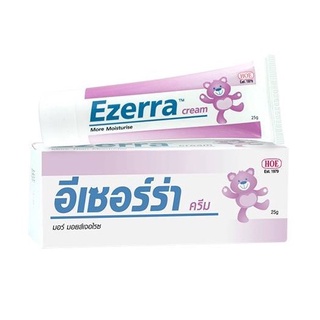 Ezerra Cream อีเซอร์ร่า ครีม สำหรับเด็ก ผิวแห้ง ลดอาการคัน ระคายเคือง ผื่น ขนาด 25 กรัม 02955 / 50 กรัม 14726